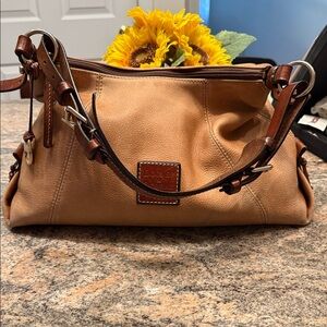 Dooney & Bourke Brown Leather Shoulder Bag